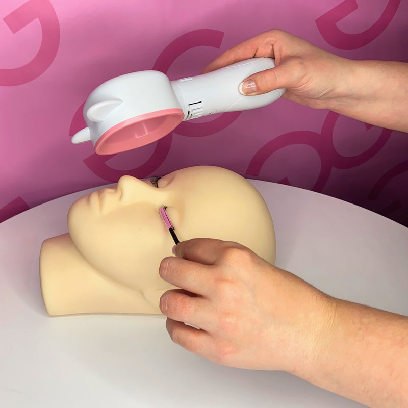 Cat Ear Handheld Blade-less Fan for drying lash extension glue
