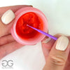 Gentle cream glue remover with microbrush