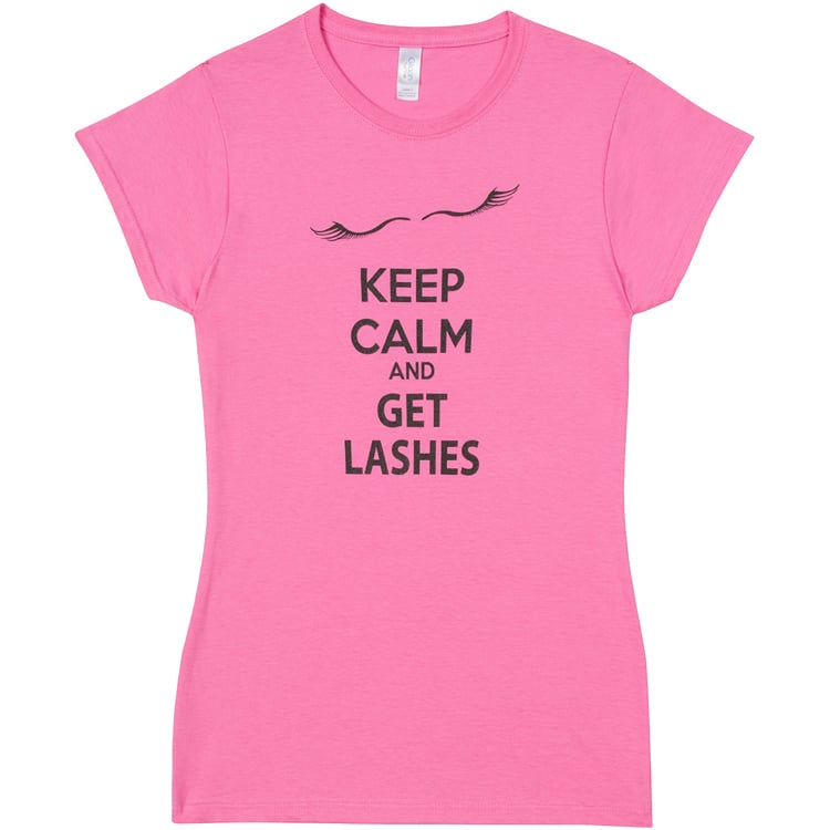GladGirl "Keep Calm and Get Lashes" T-Shirt