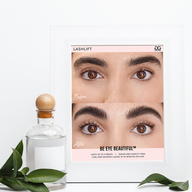 Lash lift before and after poster downloadable version