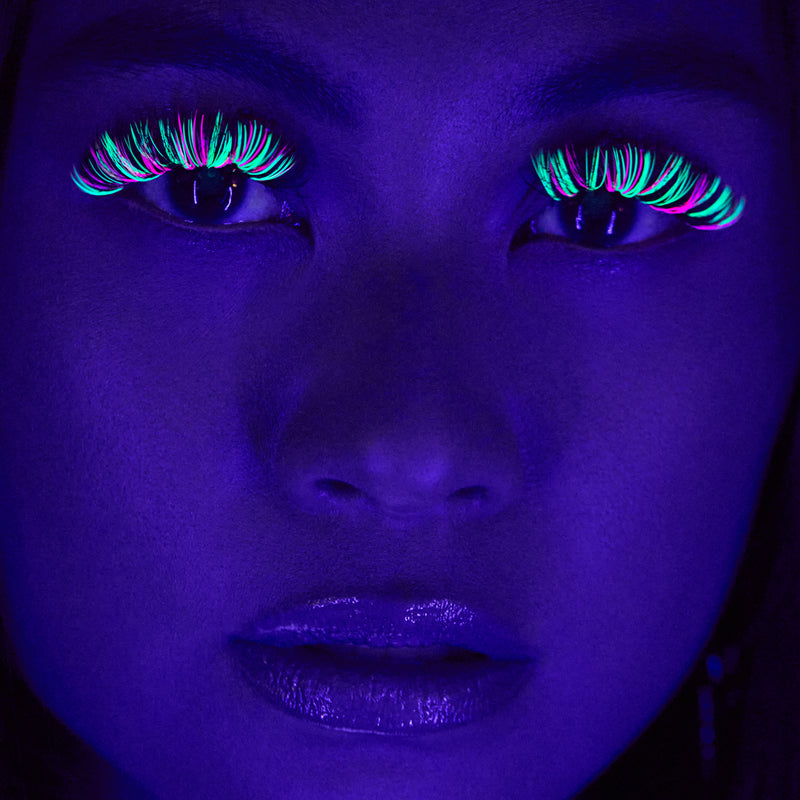 Mixed Color Lashes UV Neon Bright Eyes