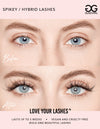 Downloadable Spikey Eye Hybrid Eyelash Extension Before &amp; After Poster