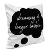 Throw Pillow Cover - Dreaming of Longer Lashes 18&quot; x 18&quot;