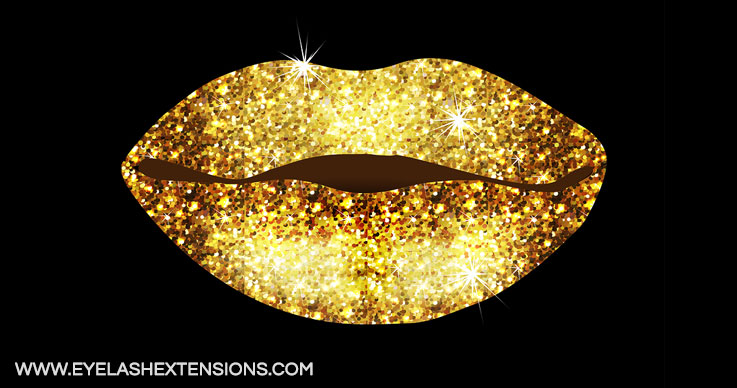 Glitter Lip Look