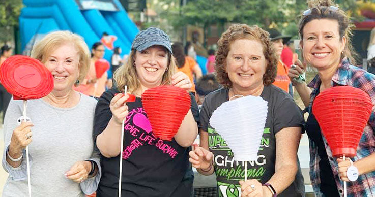 Michele with friends