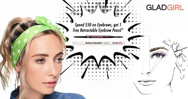 Spend $50 on Eyebrows, get 1 free Retractable Eyebrow Pencil.