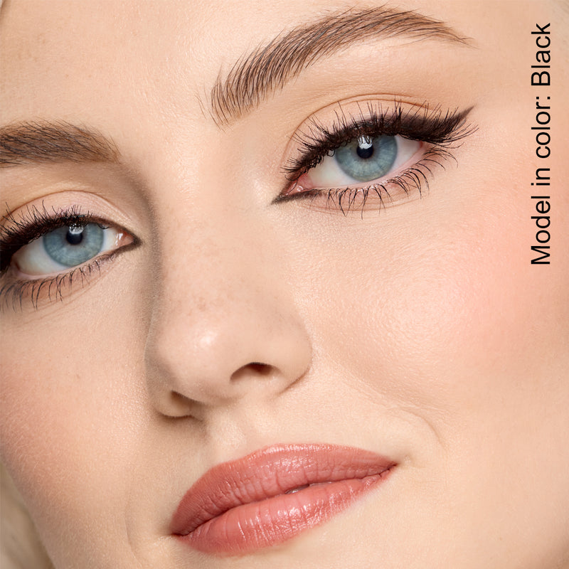 GladGirl Be Eye Beautiful - Retractable Eyeliner Pencil – model wearing black liner (Black)