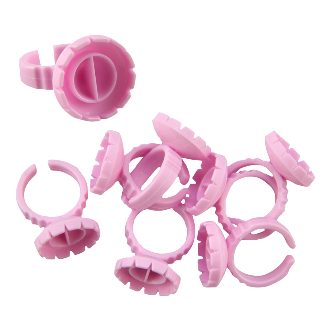 Split Cup Volume Fan Glue Ring for Eyelash Extensions 25 pack