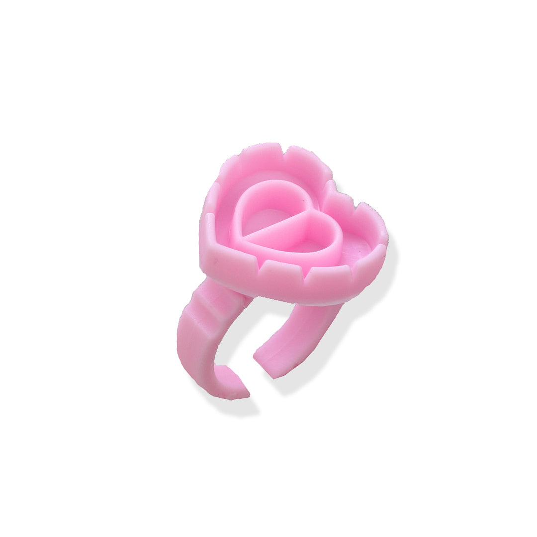 Heart Shape Volume Fan Glue Rings - 25 per Quantity