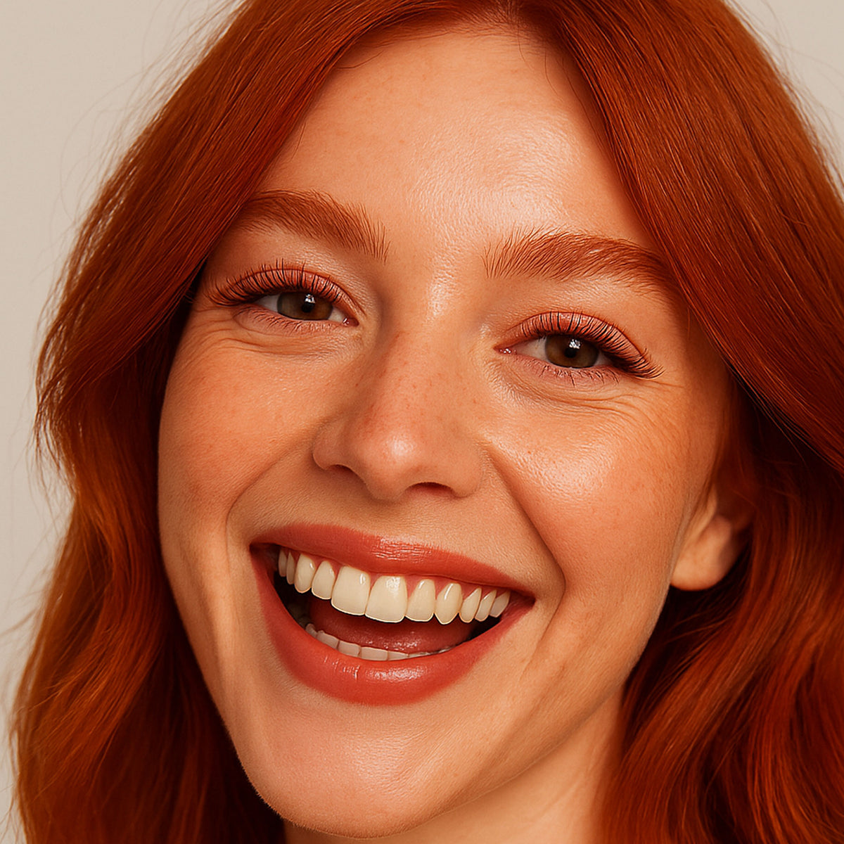 Salon Professional Mixed Length Auburn Lashes - D Curl, .07 x 8 through 15mm