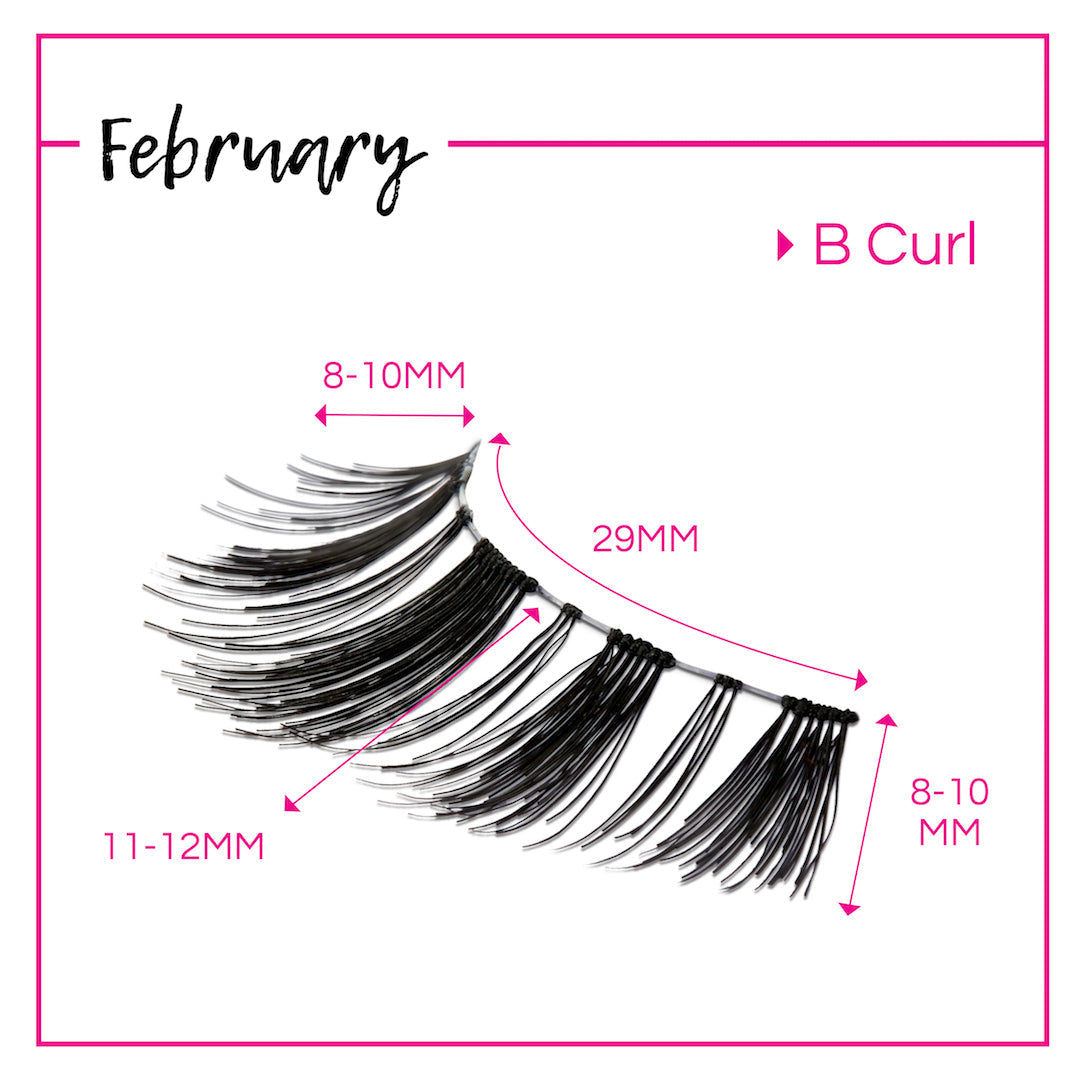 GladGirl False Lashes Bundle - February