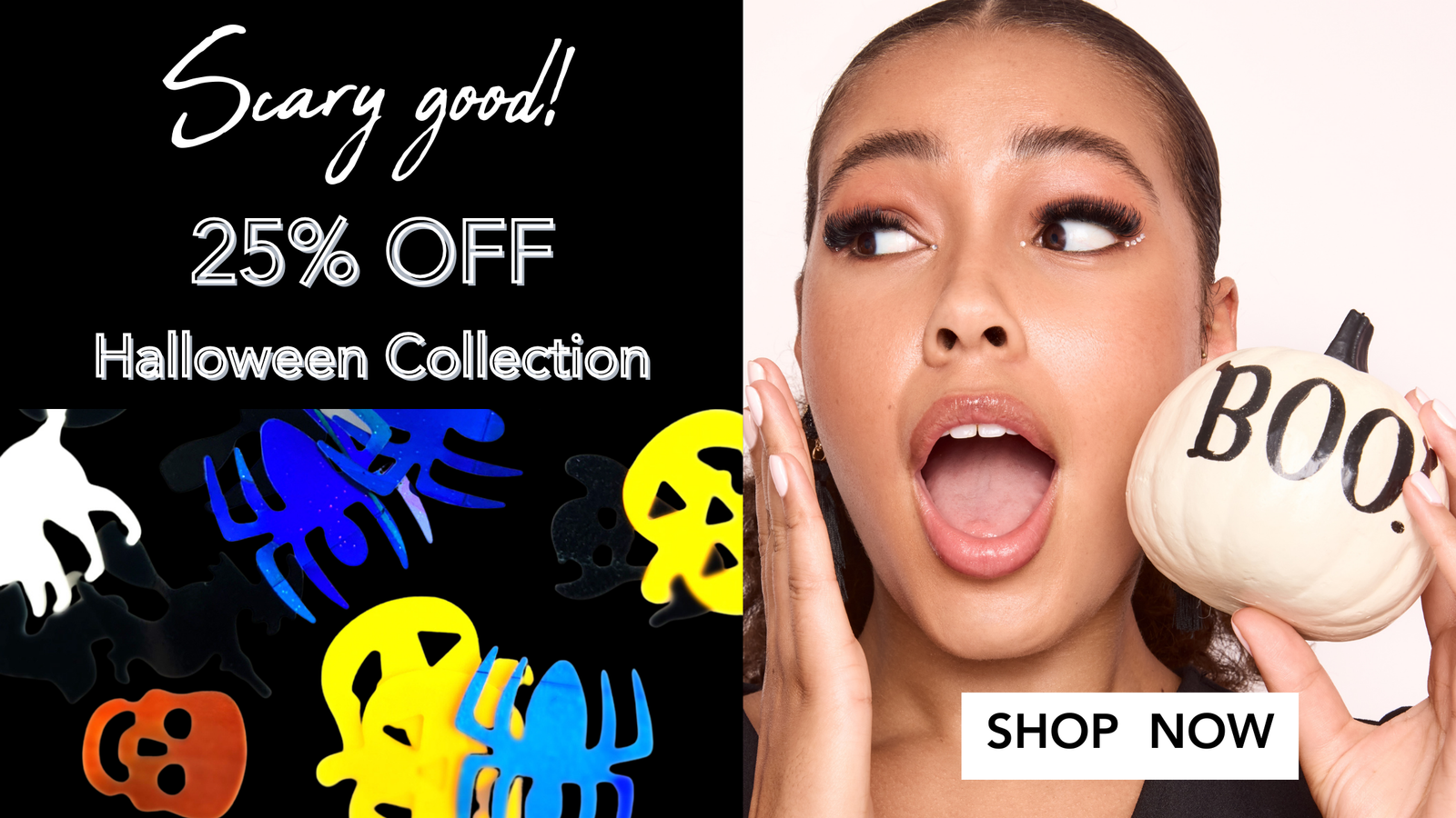 Halloween is here – 25% OFF all spooky lashes. Shop Now.