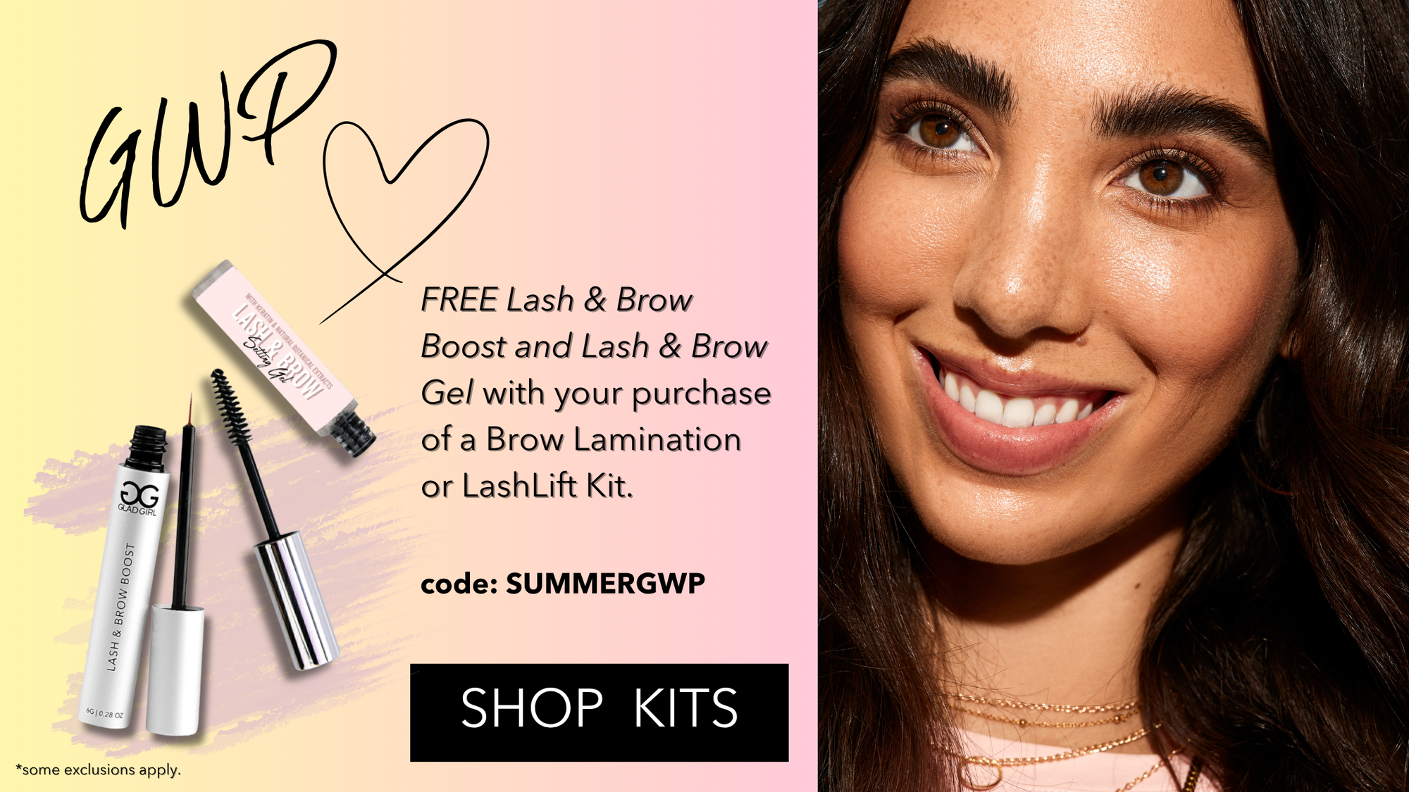 GladGirl Summer Lash Lift and Brow Lamination 2025 Gift with Purchase 