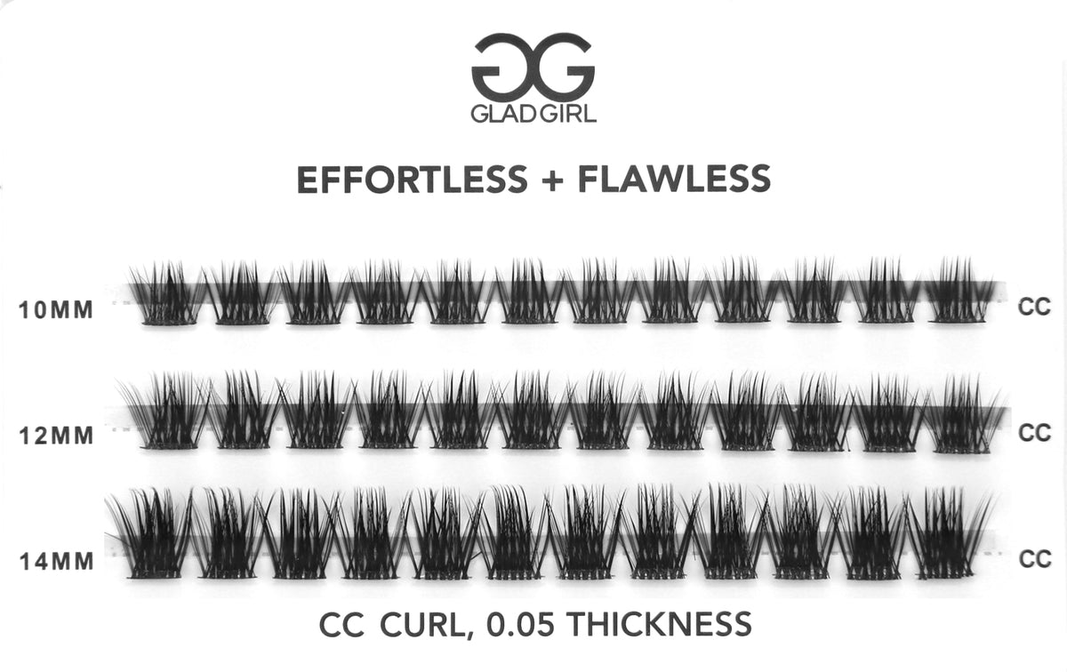 MinuteLash DIY Eyelash Extensions - Hybrid - 36 Mixed Length Clusters