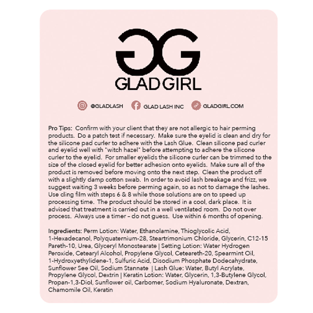 GladGirl Academy Instructor Training - LashLift Eyelash Perming