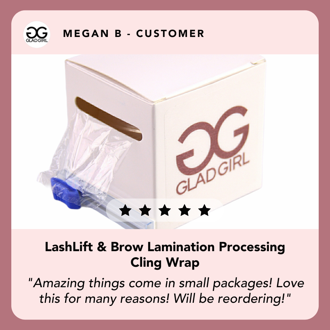 LashLift and Brow Lamination Processing Cling Wrap Customer Review