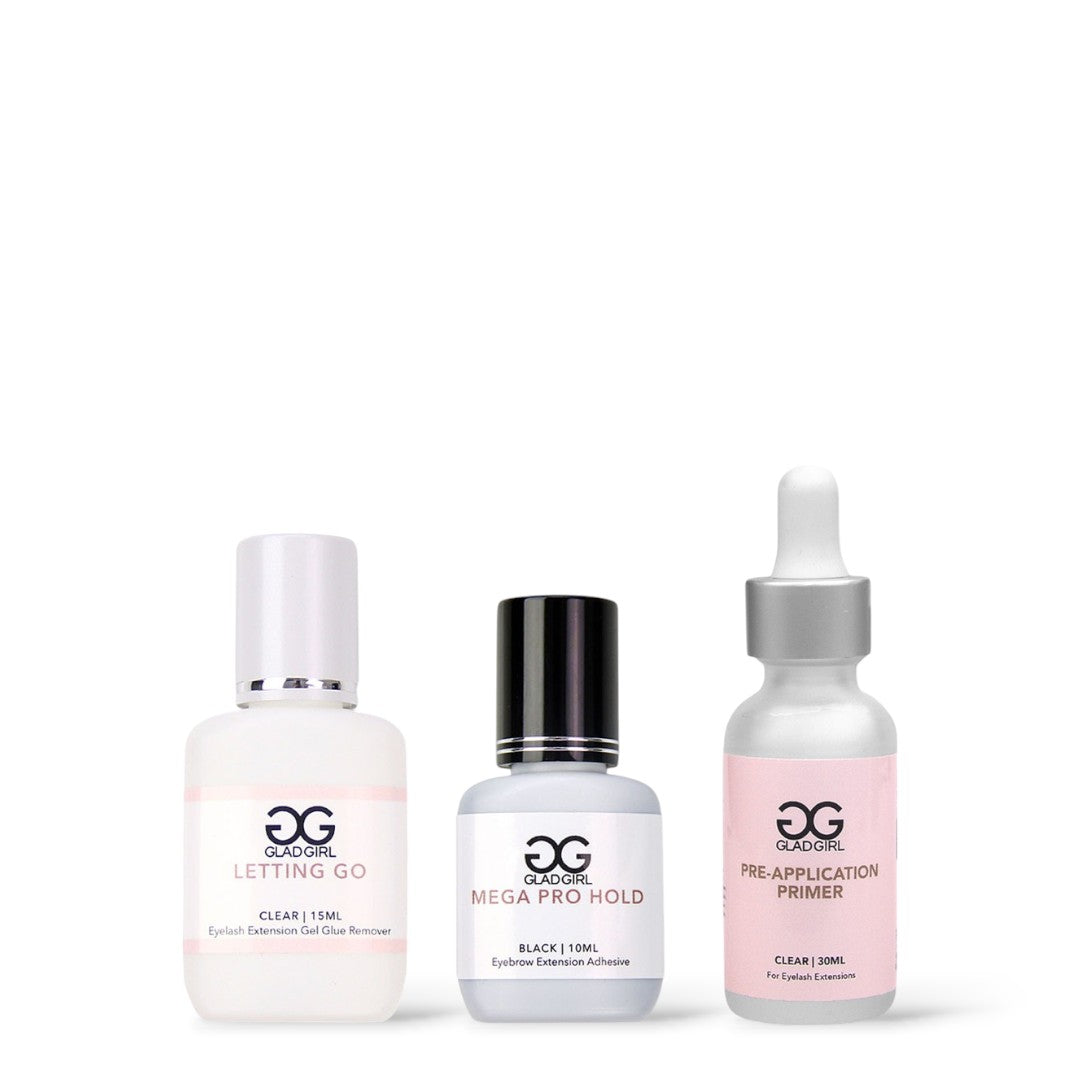 Mega Pro Hold Eyelash Extension Glue + Remover/Primer Combo
