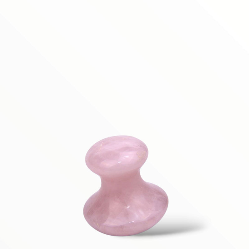 Rose Quartz Mushroom Gua Sha Massage Stone