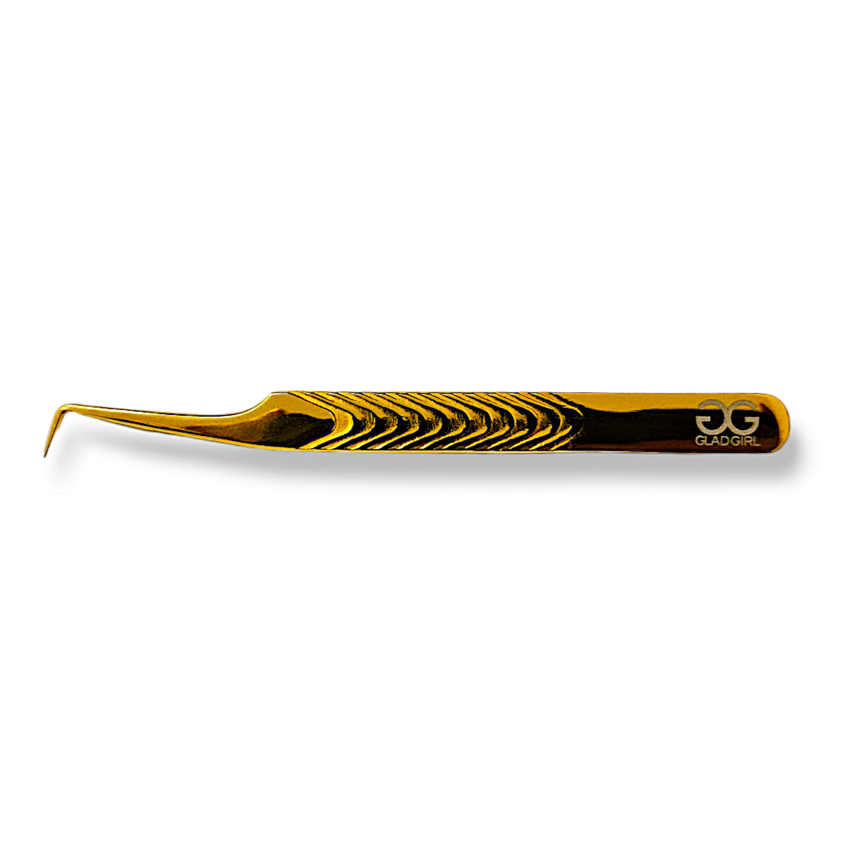Non-Slip Gold Fiber Tip Lash Tweezers