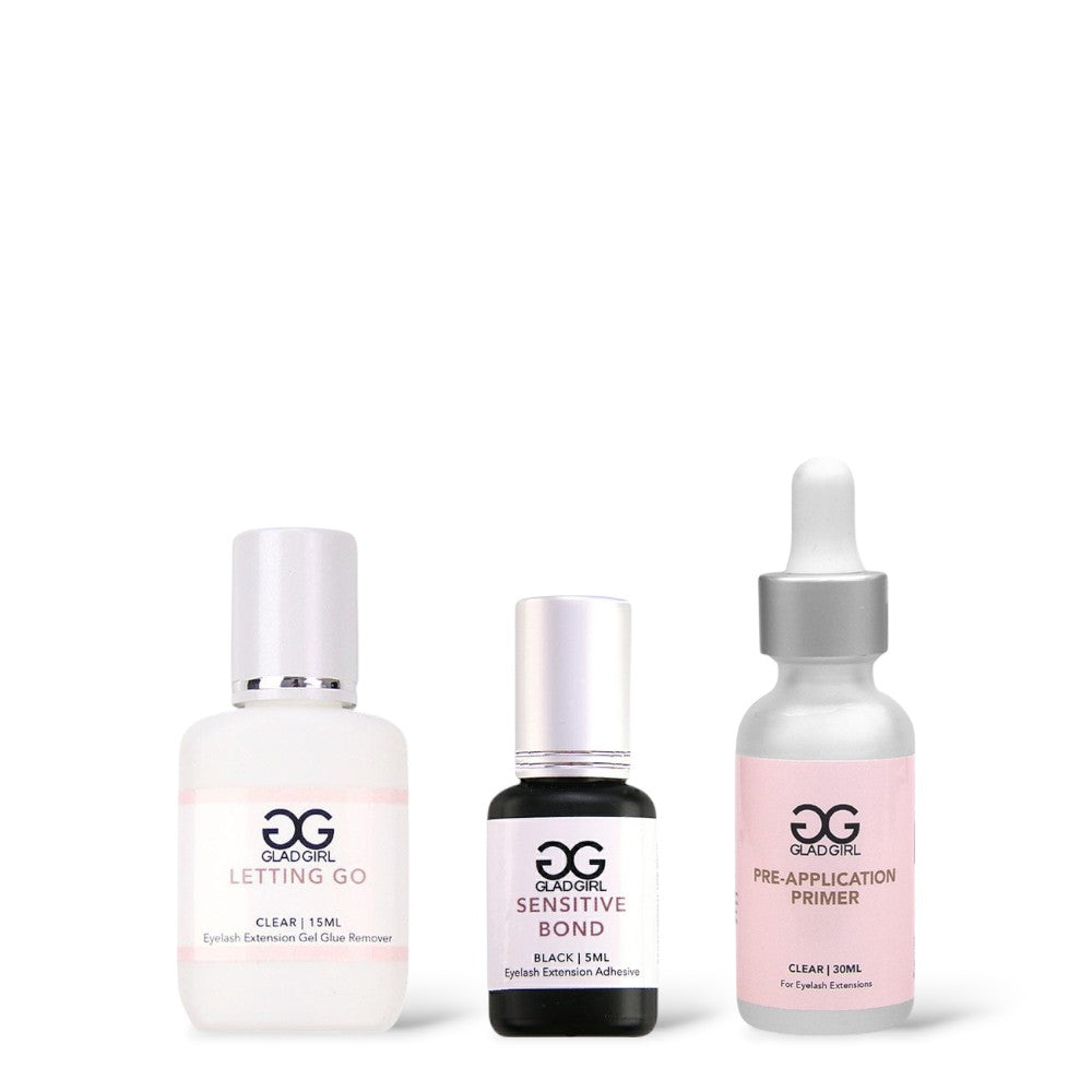 Sensitive Bond Eyelash Extension - 10ml glue, Remover and Primer
