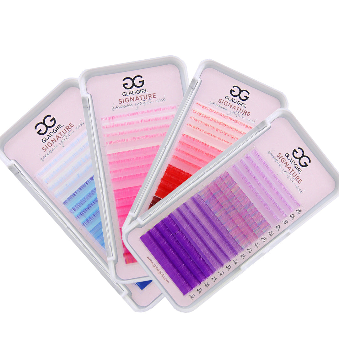 Signature Mink Mixed Length Techno-Color Lashes - CC Curl