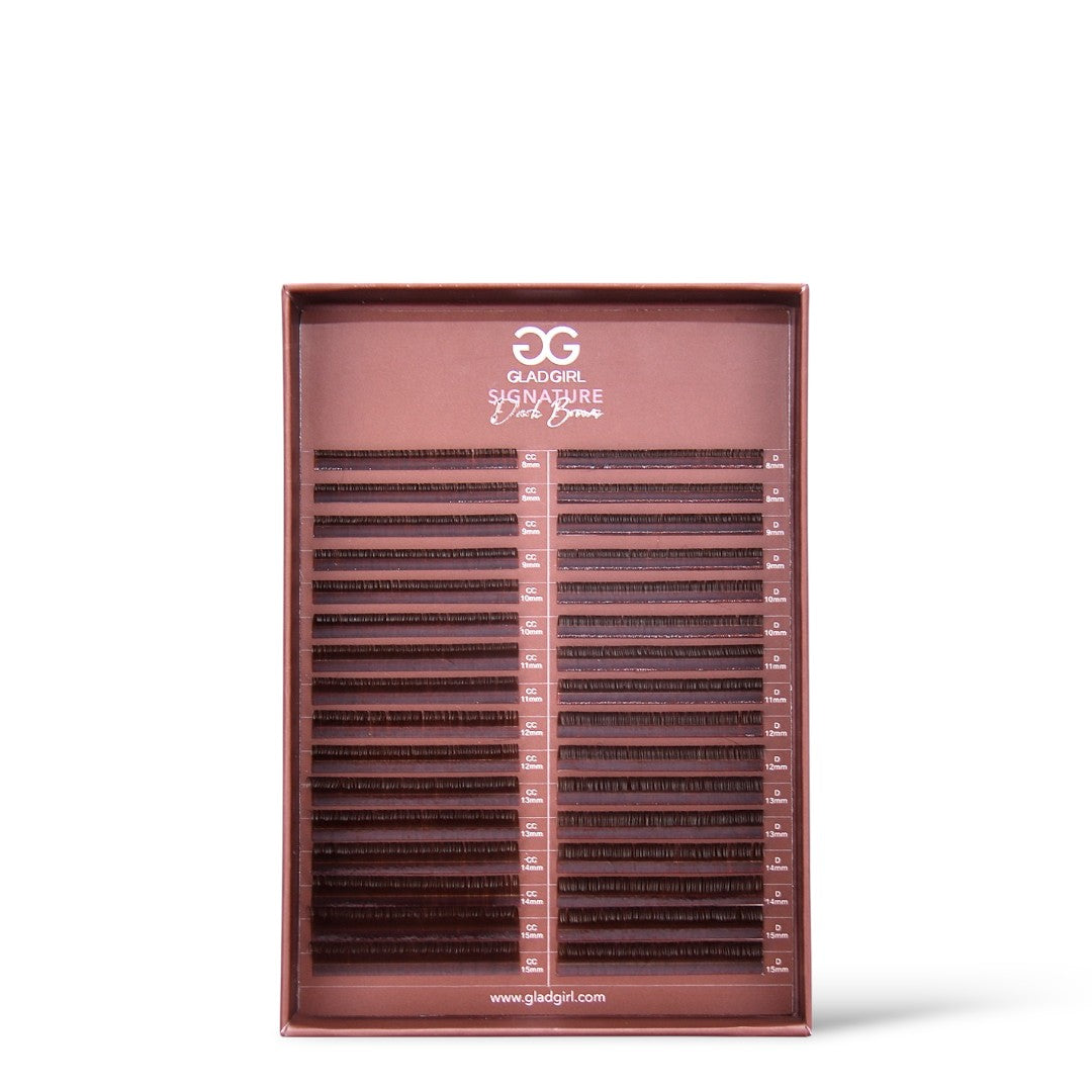 Signature Mink Mixed Length & Mixed Curl Dark Brown Lashes