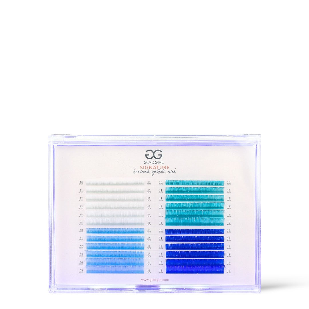 Signature Mink Mixed Length Techno-Color Lashes - D Curl