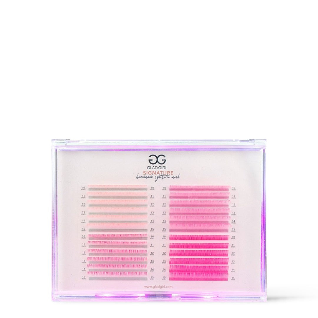 Signature Mink Mixed Length Techno-Color Lashes - D Curl