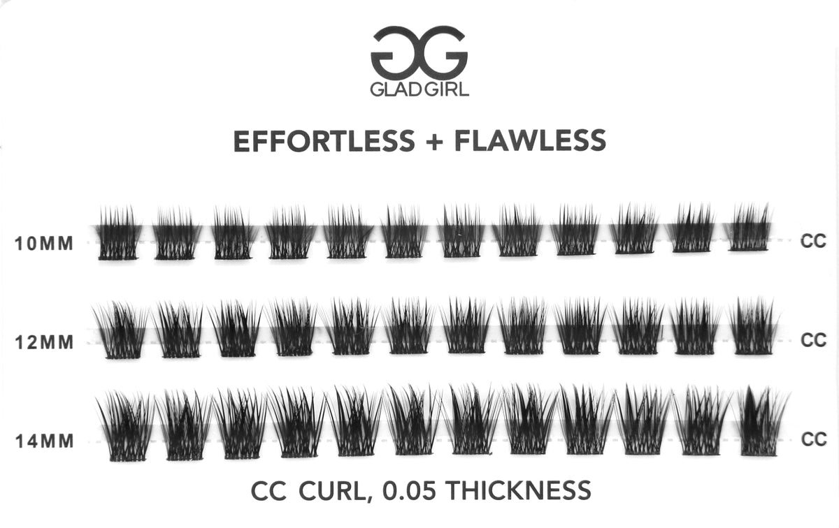 MinuteLash DIY Eyelash Extensions - Volume - 36 Mixed Length Clusters