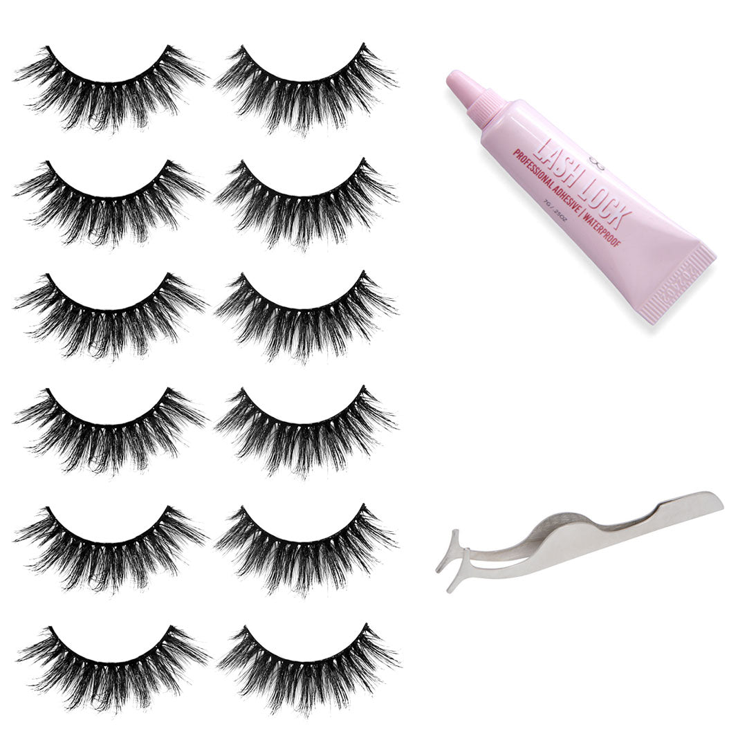 GladGirl False Lashes Bundle - Sadie