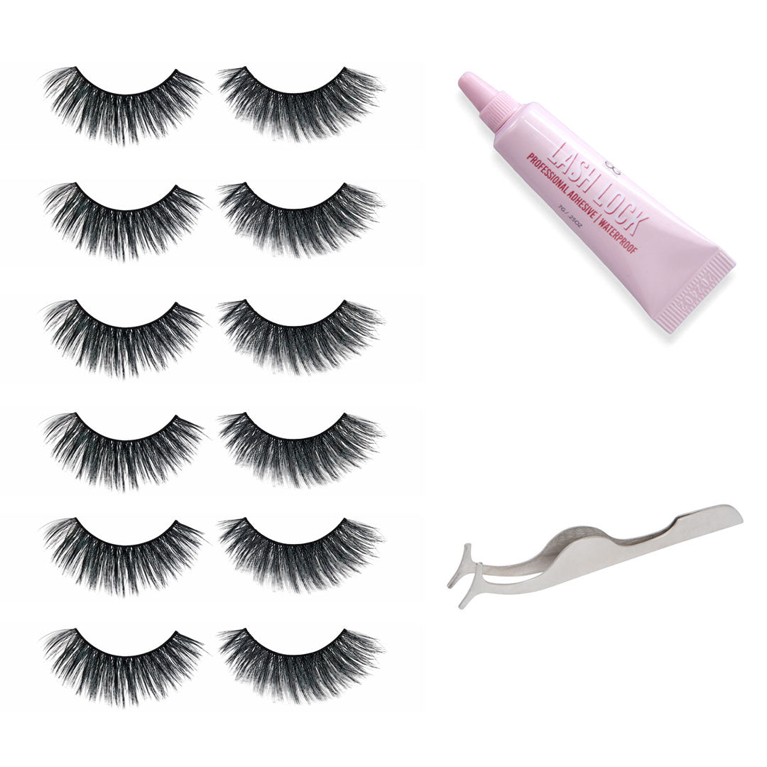 GladGirl False Lashes Bundle - Miranda