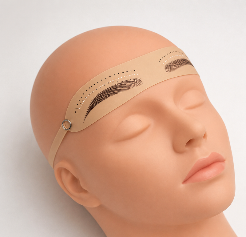 Silicone Eyebrow Extension Practice Headbands - 2 Pack