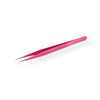 45 Degree Tip Non-Slip Pink Glitter Diamond Grip Tweezers
