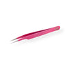 Angular Non-Slip Pink Glitter Diamond Grip Tweezers