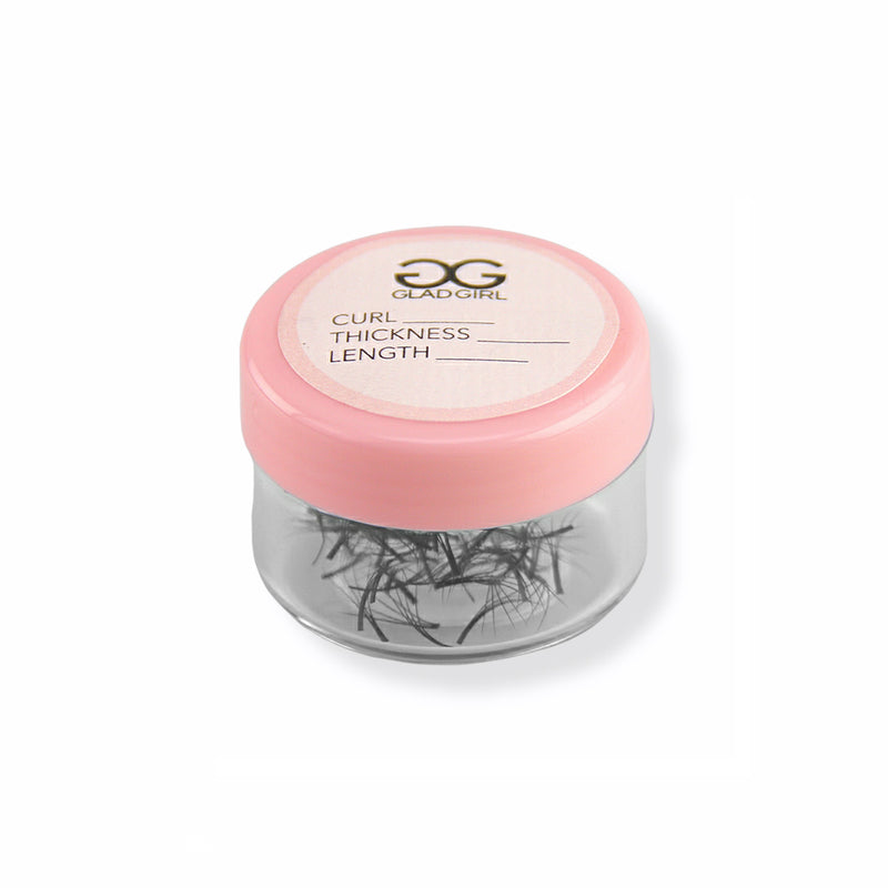 Eyelash Extension Storage Jar - Pink