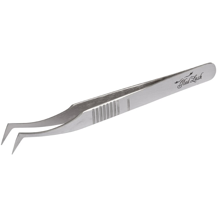Glad Lash Ribbed Handle Tweezer - L Type