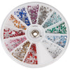 Wheel of multi-colored crystals for eyelash extensions