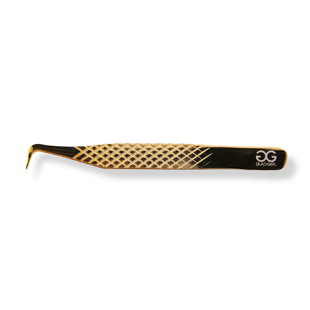 GladGirl Titanium Tweezers - 4.33&quot; Mega Volume Doe Foot | 0.58 oz