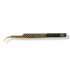 GladGirl Titanium Gold Diamond Grip Tweezers - 5.50” Curved | 0.71 oz