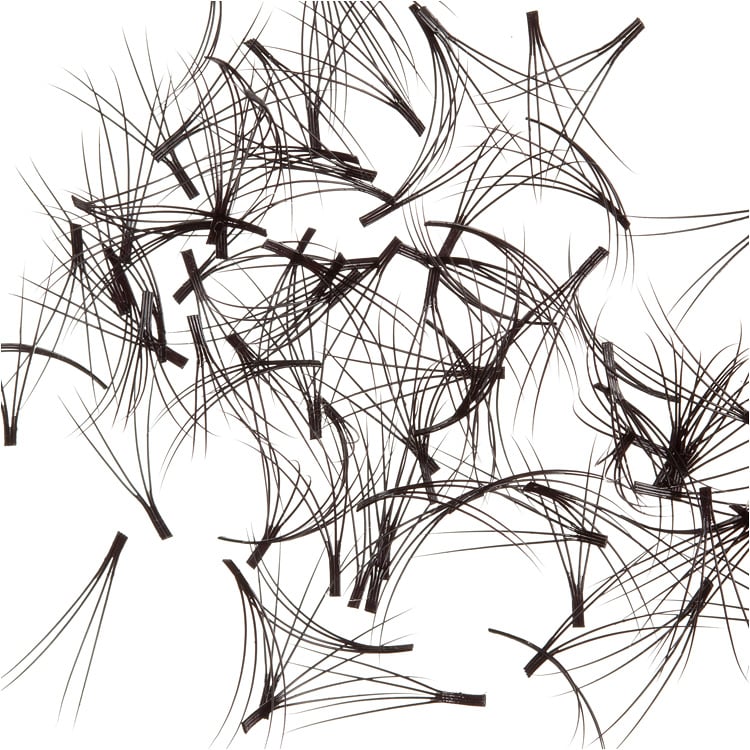 Knot Free Double V Off The Tray Lash Fan - 100 pieces loose