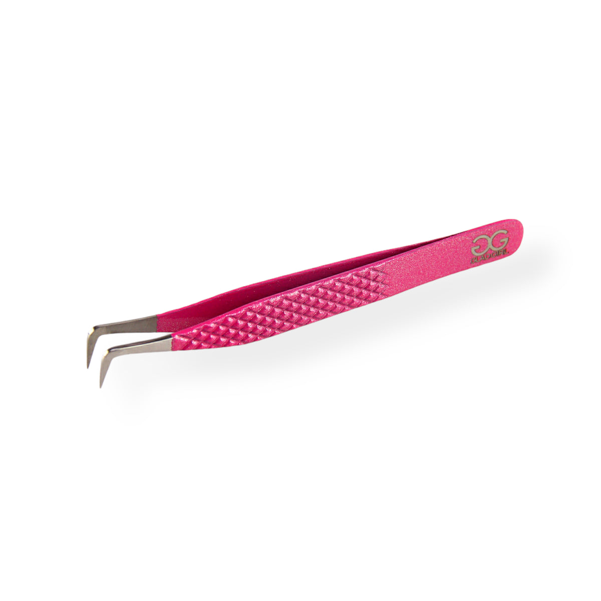 Doe Foot Non-Slip Pink Glitter Diamond Grip Tweezers