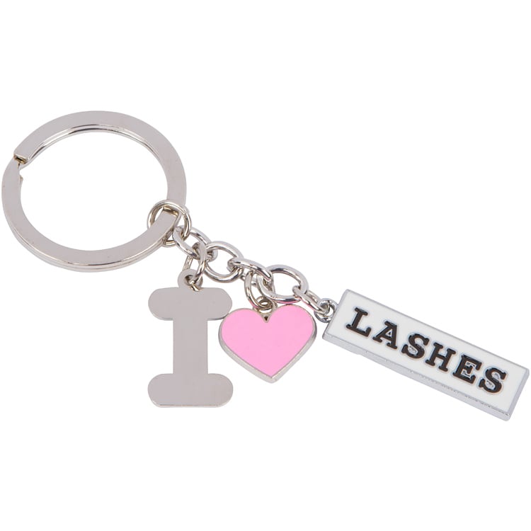 I Love Lashes Key Chain