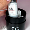 Close up of lash glue storage jar 