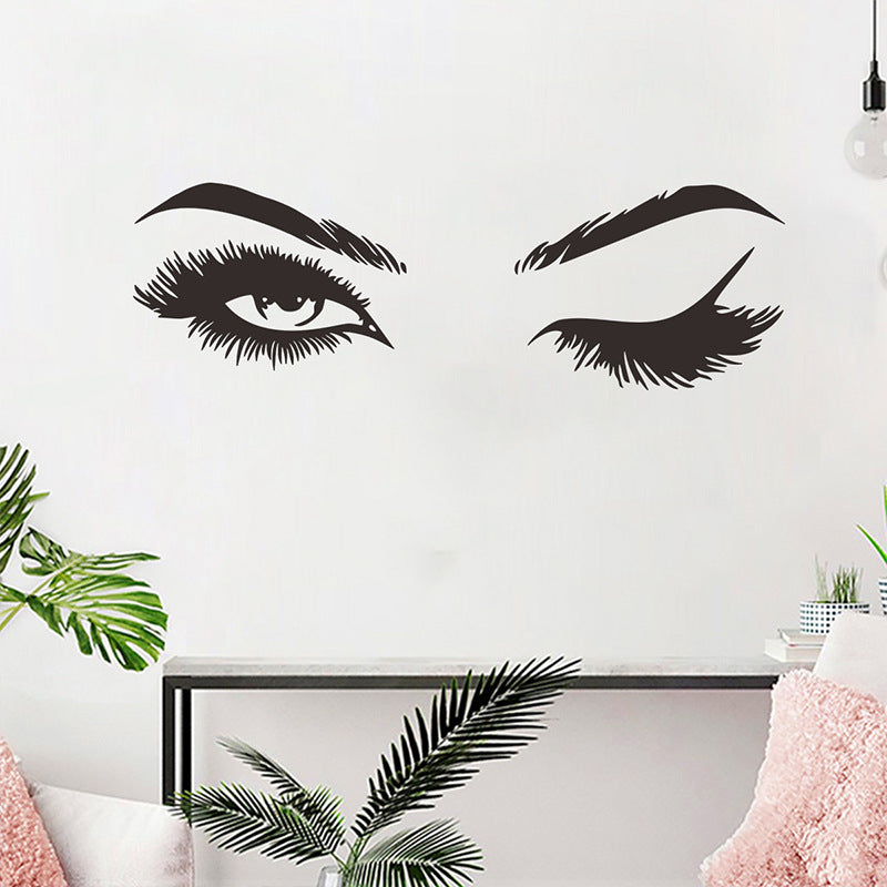 Lash decal on wall 