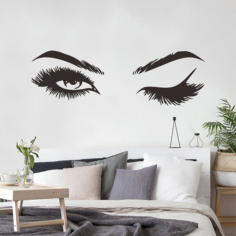 Eyelash Wall Sticker in room