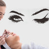 Eyelash Decal on wall with lash artist