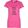 GladGirl &quot;Keep Calm and Love Your Lashes&quot; T-Shirt