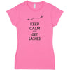GladGirl &quot;Keep Calm and Get Lashes&quot; T-Shirt