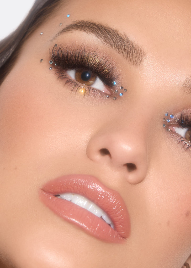 Wheel of multi-colored crystals for eyelash extensions