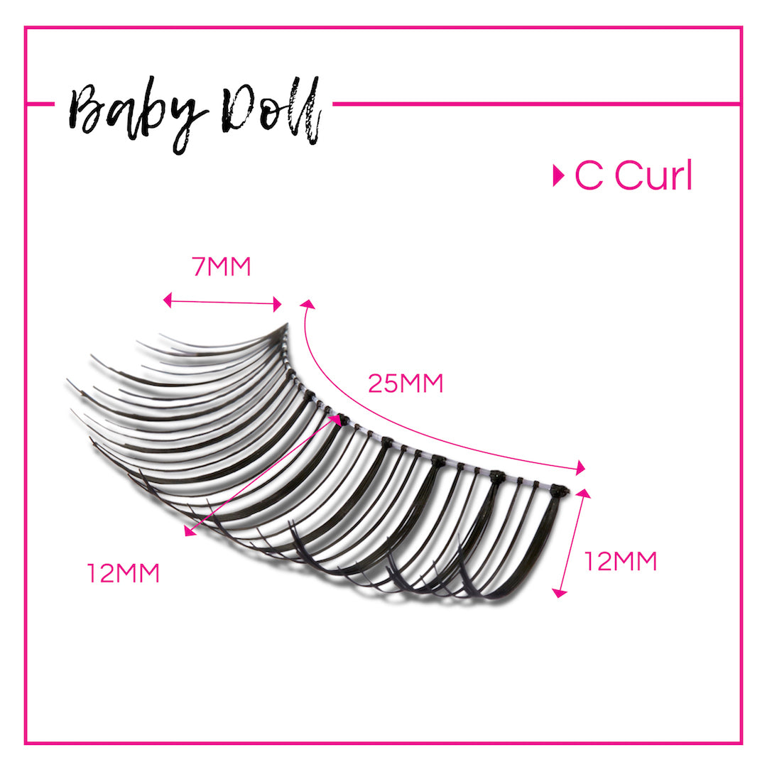 GladGirl False Lash Kit - Baby Doll